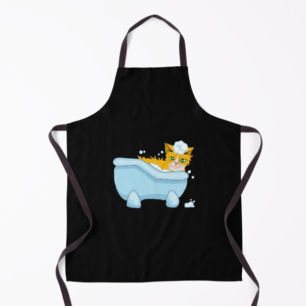 Item preview, Cat Bath Cute Ginger Kitten Soap Bubbles Tub Design designed and sold by macpeterse.