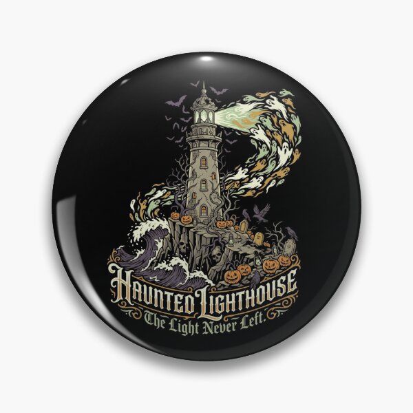 Item preview, Haunted Lighthouse Halloween Artwork | Premium Gothic Illustration designed and sold by Amr Darwish Graphic designer.