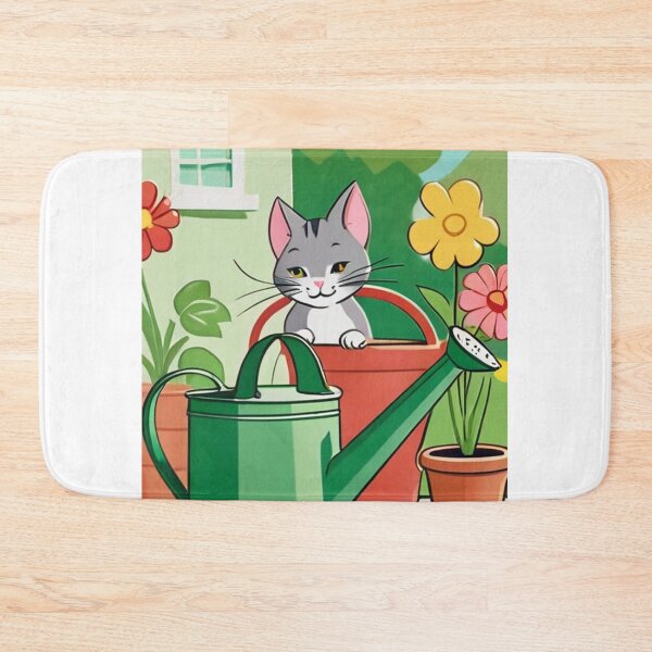 Item preview, Illustration - Stylized Domestic Feline, Colorful Bucolic Scene designed and sold by World-Pets.