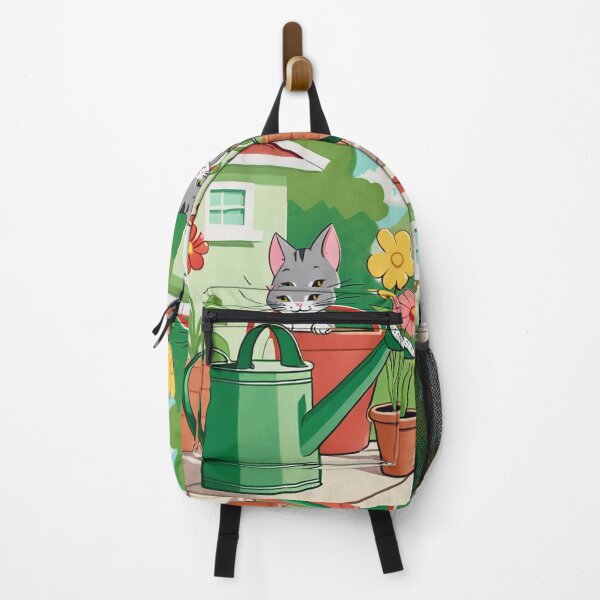 Item preview, Illustration - Stylized Domestic Feline, Colorful Bucolic Scene designed and sold by World-Pets.