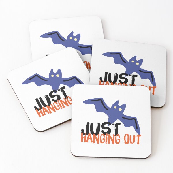 Item preview, Cute Bat Just Hanging Out Halloween Illustration designed and sold by Panna Limon Store.