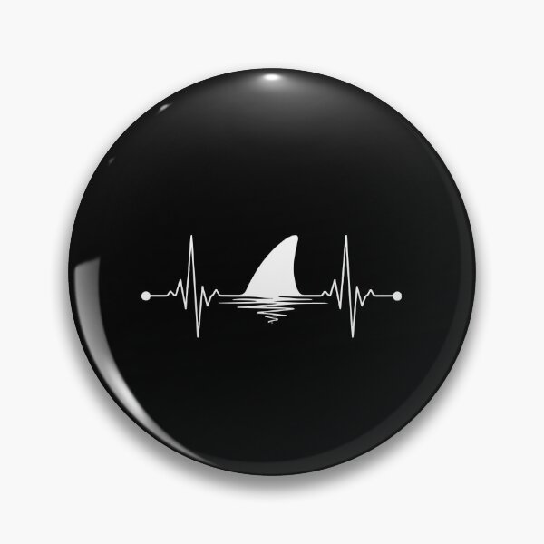 Item preview, Shark Heartbeat Ocean Lover Marine Life Fan designed and sold by PopStars1993.
