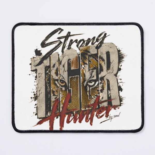 Item preview, Strong Tiger Hunter Grungy Typography Design designed and sold by DKSH1234.