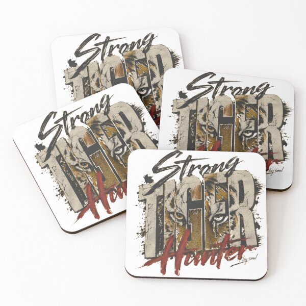 Item preview, Strong Tiger Hunter Grungy Typography Design designed and sold by DKSH1234.
