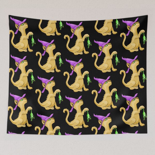 Item preview, Cat Witch Cute Magical Sorcerer Yellow Kitten Graphic designed and sold by macpeterse.