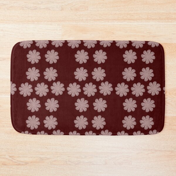 Item preview, Dusty Pink Floral Motif Dark Maroon Pattern designed and sold by Jyoti-Quotes.