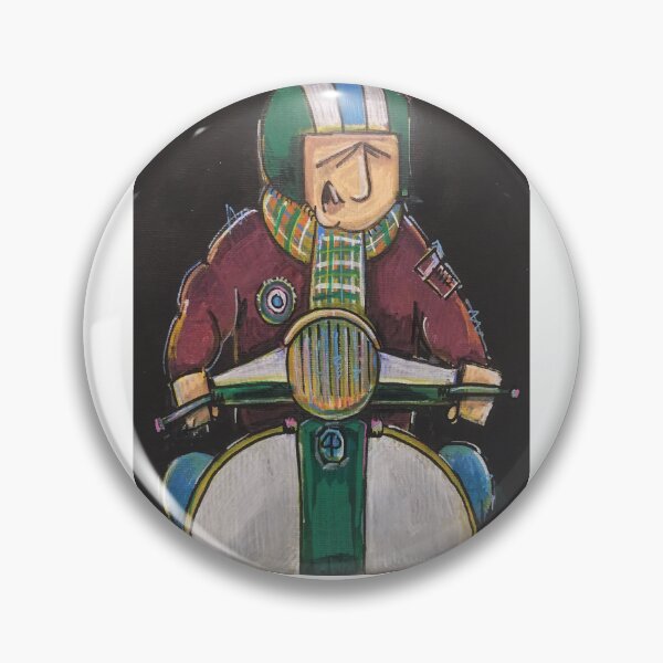 Item preview, Classic Scooter | Vintage Scooter Riders | Retro Mod Inspired Art designed and sold by GWARTGB.