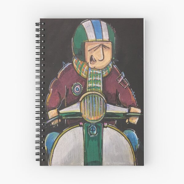 Item preview, Classic Scooter | Vintage Scooter Riders | Retro Mod Inspired Art designed and sold by GWARTGB.