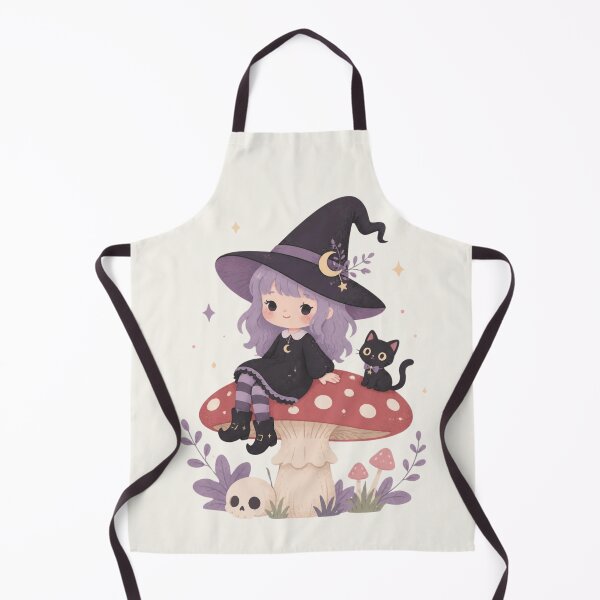 Item preview, Mushroom Witchling – Cute Pastel Witch Sticker designed and sold by Cerys-GS.