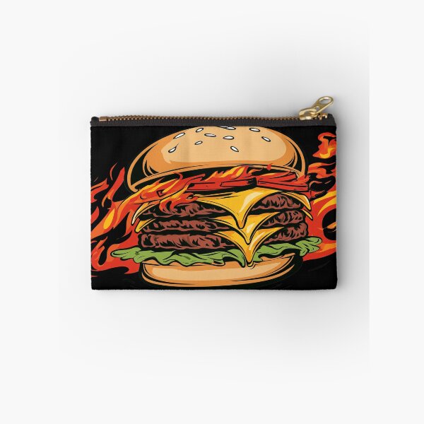 Item preview, Flaming Burger Art designed and sold by Living With Dan.