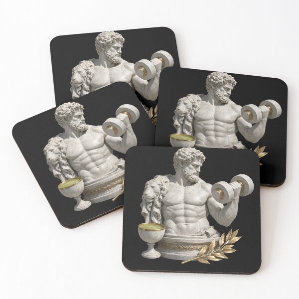 Item preview, Divine Gains – Hercules Gym Marble Aesthetic designed and sold by Arrow2025.