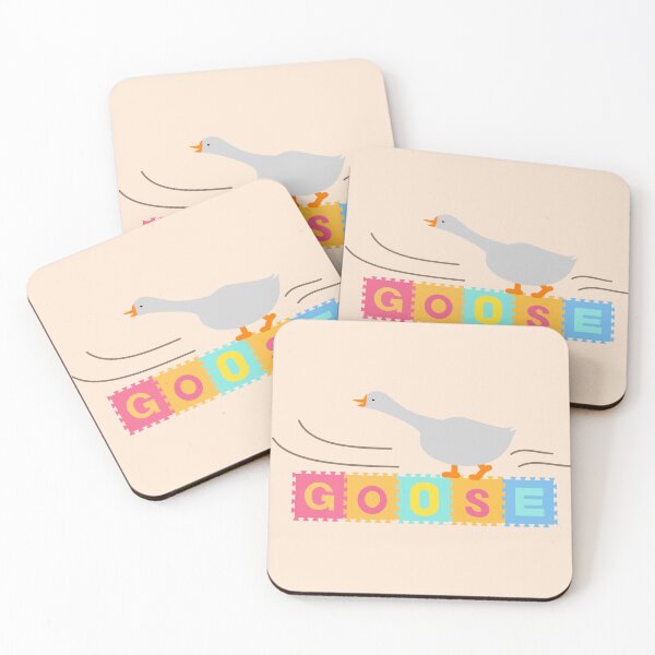 Item preview, goose foam tile print | funny minimalist wall art designed and sold by Saavaedra .