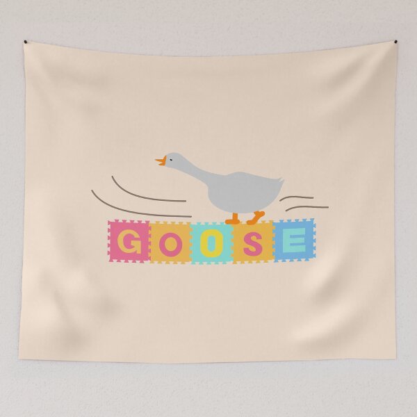 Item preview, goose foam tile print | funny minimalist wall art designed and sold by Saavaedra .