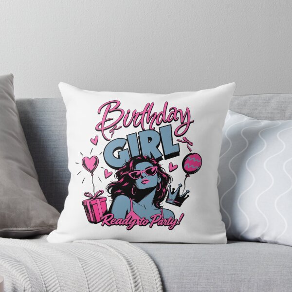 Item preview, Birthday Girl Ready to Party Retro Pop Art Mug & Tote designed and sold by illeN-Art-World.