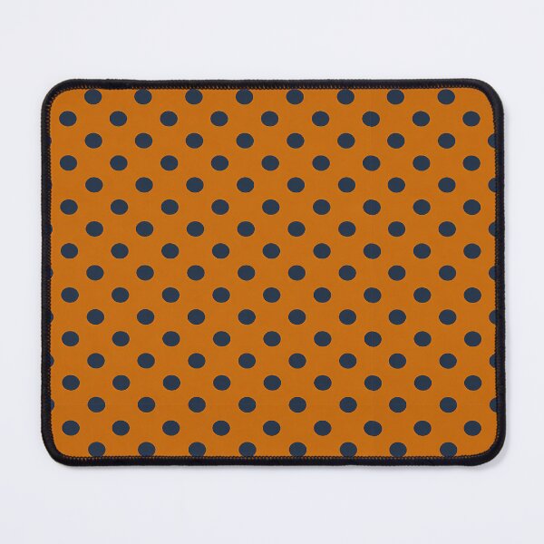 Item preview, Vibrant Caramel and Navy Polka Dot Pattern designed and sold by zenjiinspired.