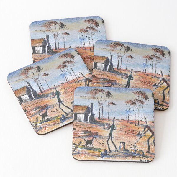 Item preview, Australian Bush Life Chopping Wood on the Station designed and sold by Al Benge.