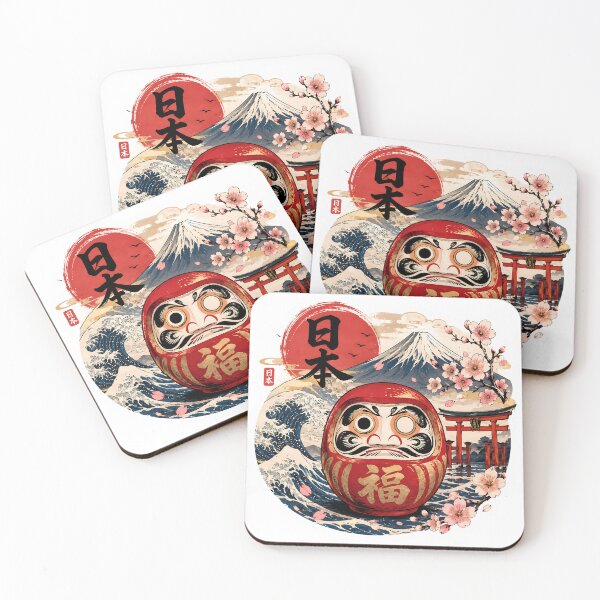 Item preview, Lucky Daruma – Traditional Japanese Ukiyo-e Art designed and sold by Maccha-Store16.