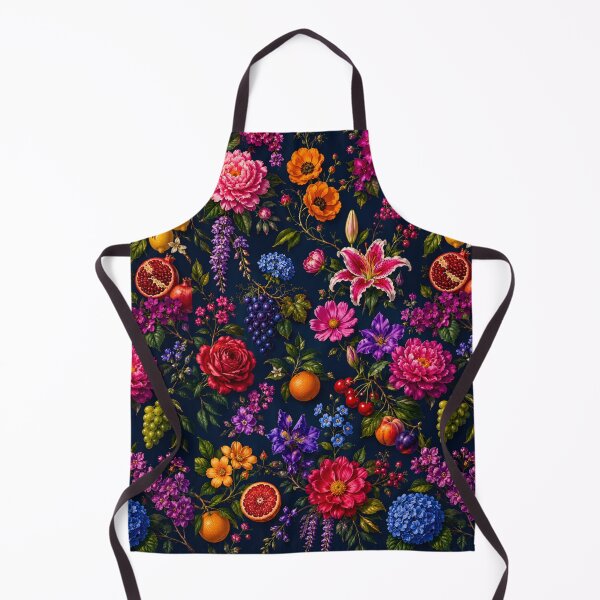Item preview, Lush Floral and Fruit Pattern on Black designed and sold by CMooreWorx.