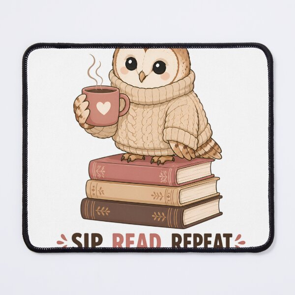 Item preview, Sip Read Repeat Cute Cozy Bookworm Owl Graphic designed and sold by cute stuff too.