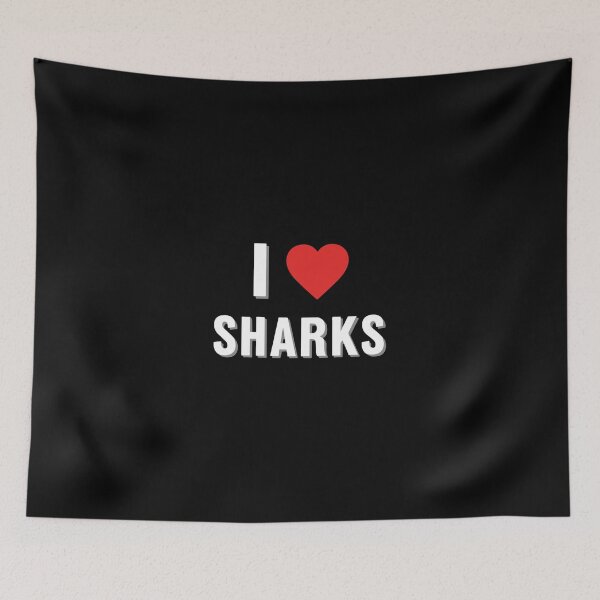 Item preview, I Love Sharks Ocean Life Marine Wildlife Shark Lover designed and sold by PopStars1993.
