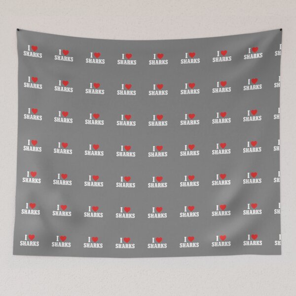 Item preview, I Love Sharks Marine Life Ocean Animal Lover designed and sold by SofiBlair.