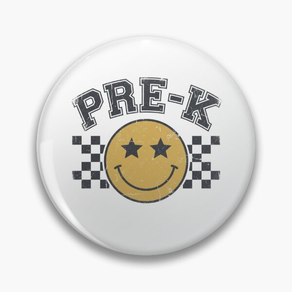 Item preview, Pre-K Smiley Face Art Print - Retro Groovy Star Eyes Back to School Student Gift designed and sold by raedattia.