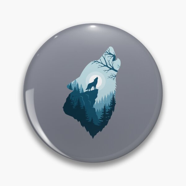 Item preview, Howling Wolf Wilderness Forest Nature Lover designed and sold by SofiBlair.