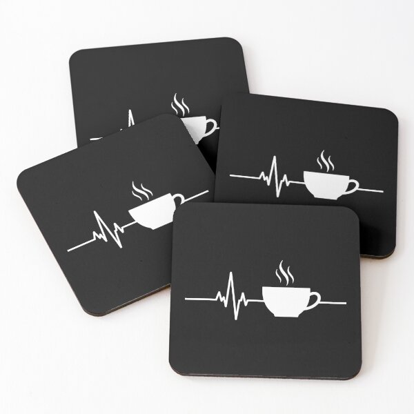 Item preview, Coffee Heartbeat Caffeine Lover Energy Drinker designed and sold by PopStars1993.