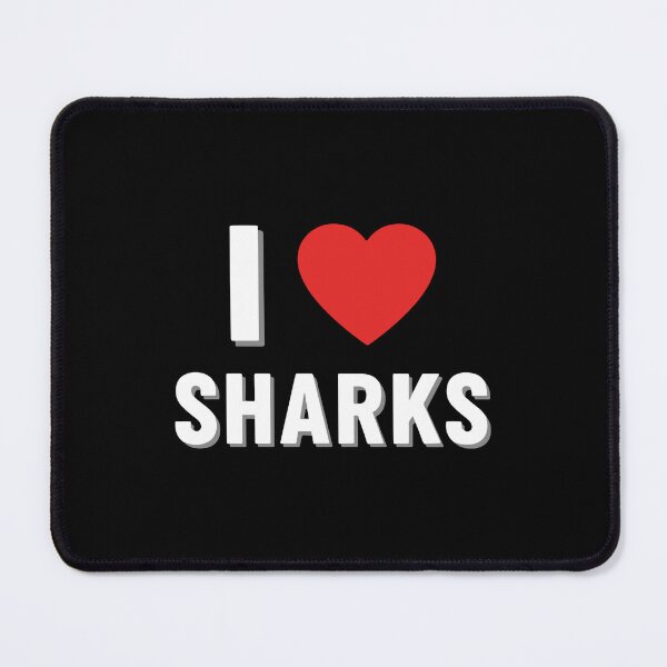 Item preview, I Love Sharks Ocean Animal Lover Marine Life Fan designed and sold by SofiBlair.