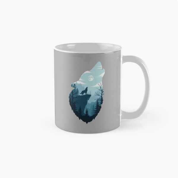Item preview, Howling Wolf Moon Forest Wilderness Nature Lover designed and sold by SofiBlair.