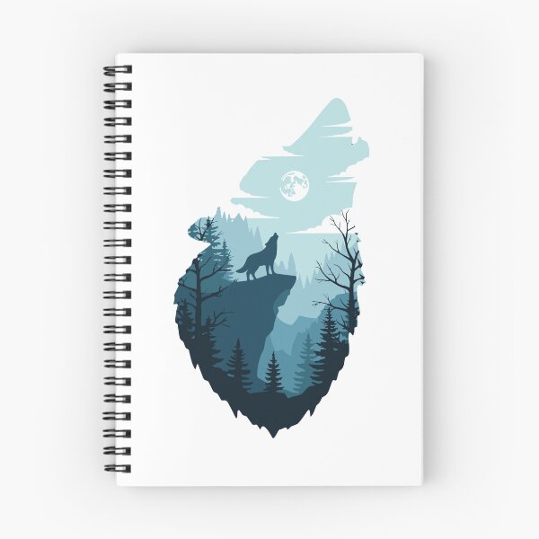 Item preview, Howling Wolf Moon Forest Wilderness Nature Lover designed and sold by SofiBlair.