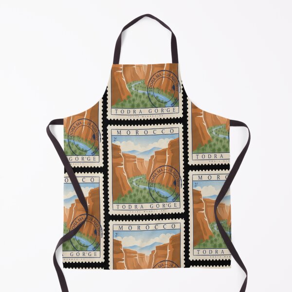 Item preview, Todra Gorge Morocco Canyon Oasis Valley Stamp Sticker designed and sold by stickercuffs.
