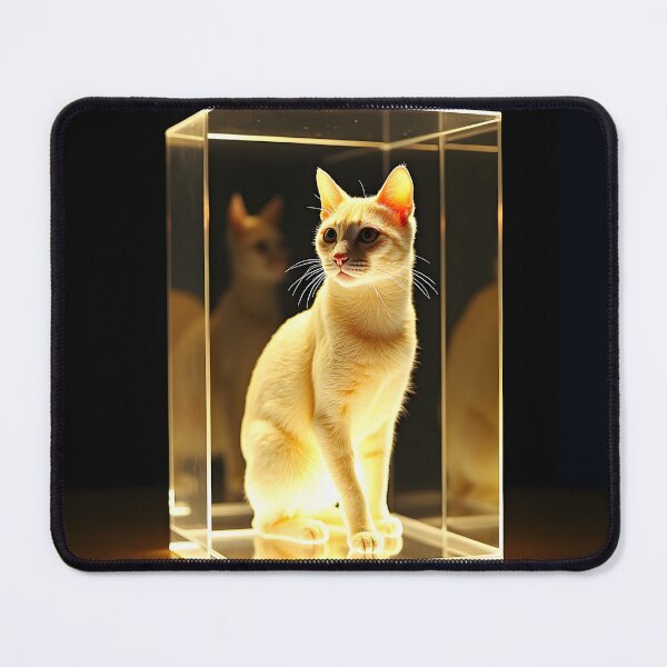 Item preview, The Illuminated Cat Lenticular Sculpture: 3D Laser Etched Acrylic Layer Poster designed and sold by Creative-RE.