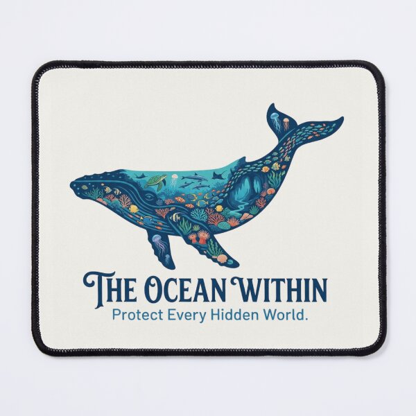 Item preview, The Ocean Within Whale Artwork | Premium Marine Illustration designed and sold by Amr Darwish Graphic designer.