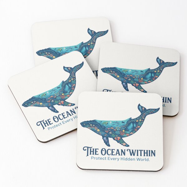 Item preview, The Ocean Within Whale Artwork | Premium Marine Illustration designed and sold by Amr Darwish Graphic designer.