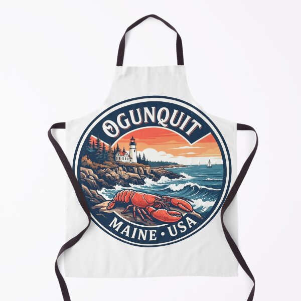 Item preview, Vintage Ogunquit Maine Lobster Coastal Travel Badge Sticker designed and sold by Mathias Yakubu Design.