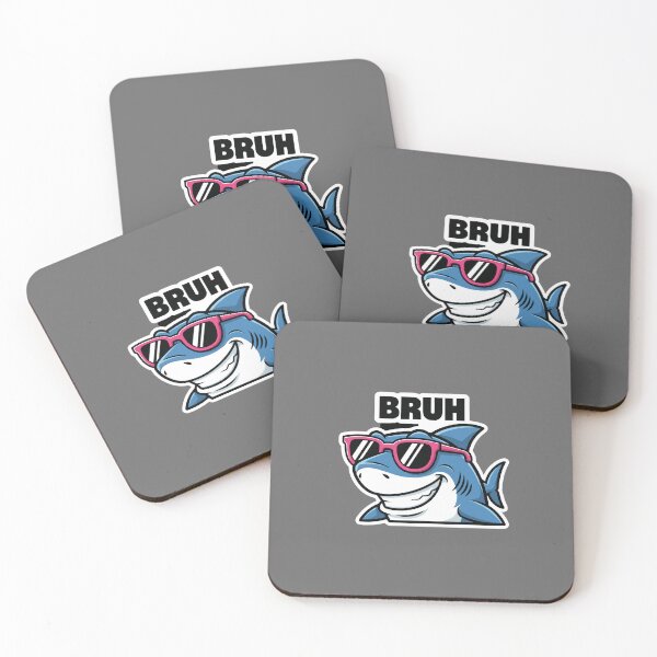 Item preview, Bruh Cool Shark Funny Meme Youth  designed and sold by SofiBlair.