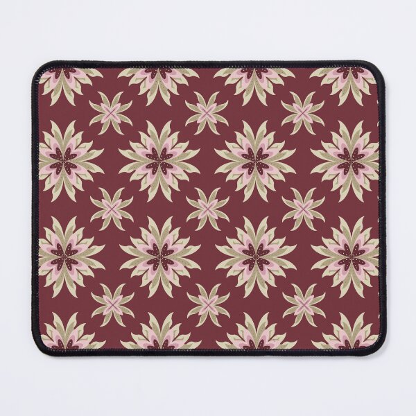 Item preview, Dusty Pink & Maroon Floral Starburst designed and sold by Richa Hariani.