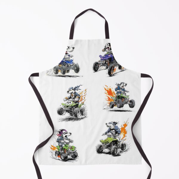 Item preview, Six Grumpy Quad Racers Sticker Bundle designed and sold by sunnthreads.