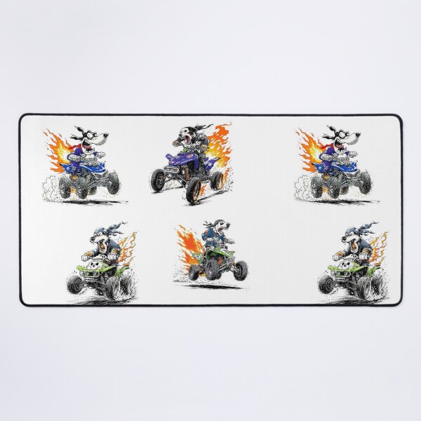 Item preview, Six Grumpy Quad Racers Sticker Bundle designed and sold by sunnthreads.