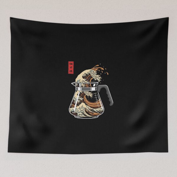 Item preview, Great Wave Coffee Japanese Barista Ocean Lover designed and sold by PopStars1993.