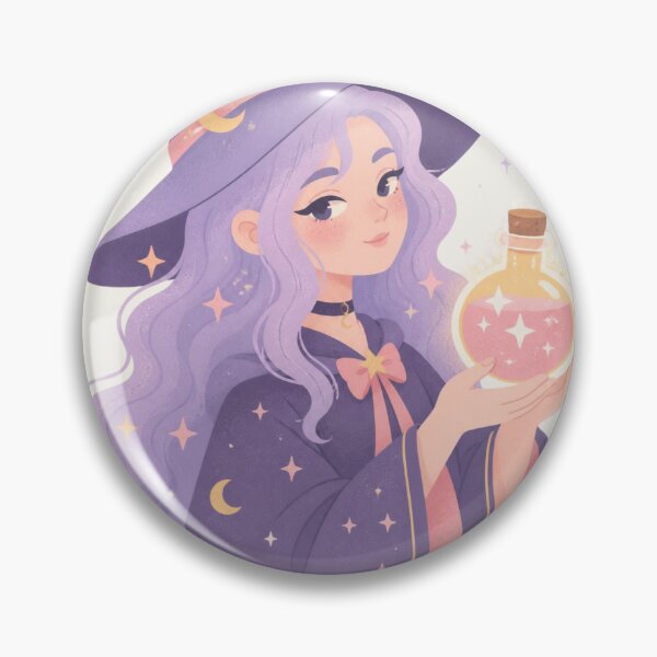 Item preview, Potion Witch – Cute Pastel Magic Sticker designed and sold by Cerys-GS.