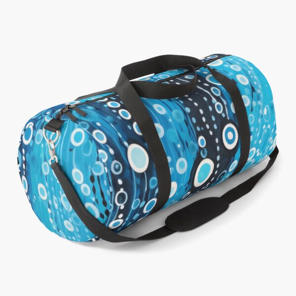 Item preview, Aboriginal Inspired Dot Art - Blue Water Ocean Wave Pattern designed and sold by GrinGalore.