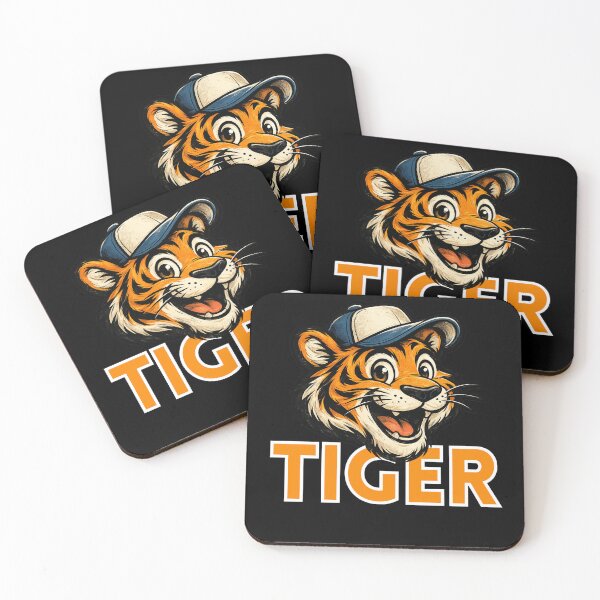 Item preview, Tiger Mascot Wearing Baseball Cap designed and sold by FreeArt2.
