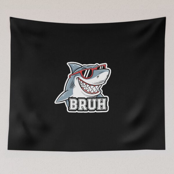 Item preview, Bruh Shark Cool Meme Slang Humor designed and sold by PopStars1993.