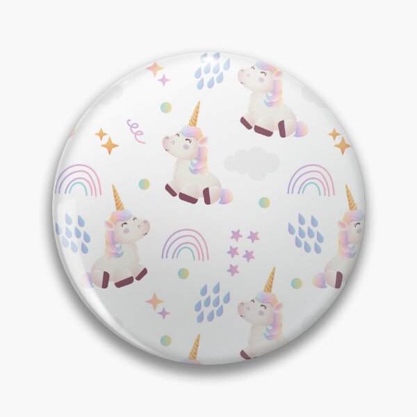 Item preview, Happy Rainbow Unicorn Allover Pattern designed and sold by TeeGeeTees.