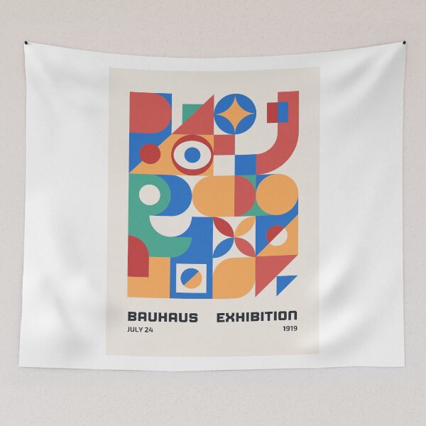 Item preview, Bauhaus Exhibition 1919 – Geometric Modernist Abstract Poster designed and sold by perrbrop.
