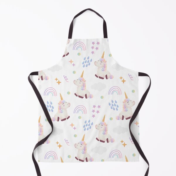 Item preview, Happy Rainbow Unicorn Allover Pattern designed and sold by TeeGeeTees.