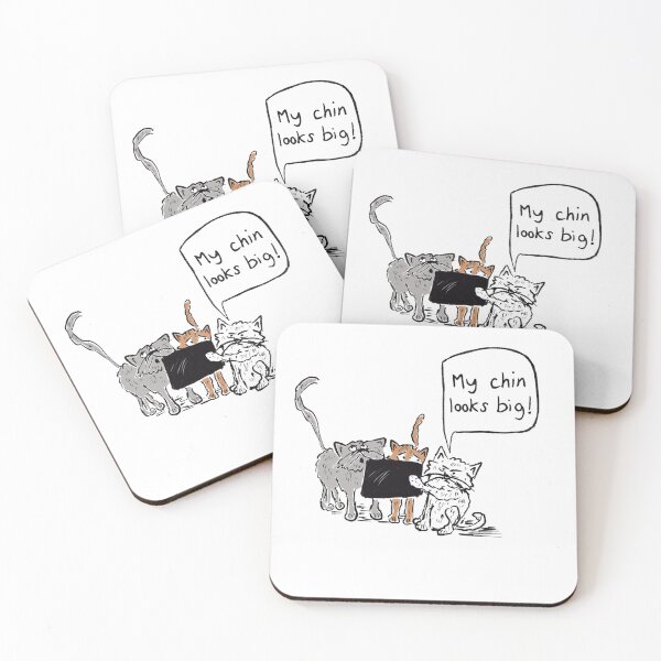 Item preview, Funny cats taking a selfie "my chin looks big!" designed and sold by KPlayerAdhder.