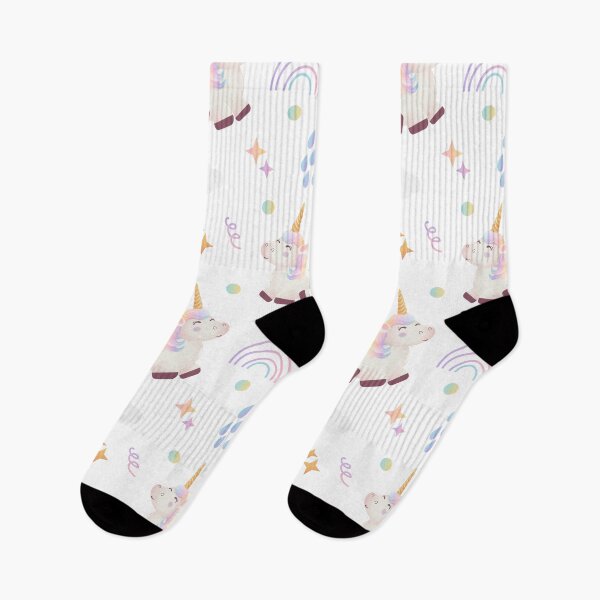 Item preview, Happy Rainbow Unicorn Allover Pattern designed and sold by TeeGeeTees.